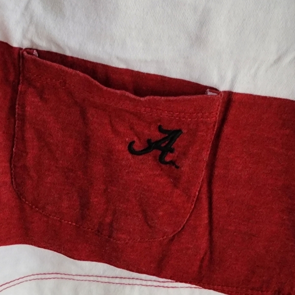 E5 College Classics Alabama Red and White Tank Top - Picture 3 of 5